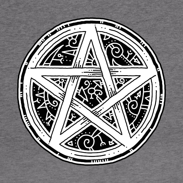 Line Art Pentagram by OsFrontis